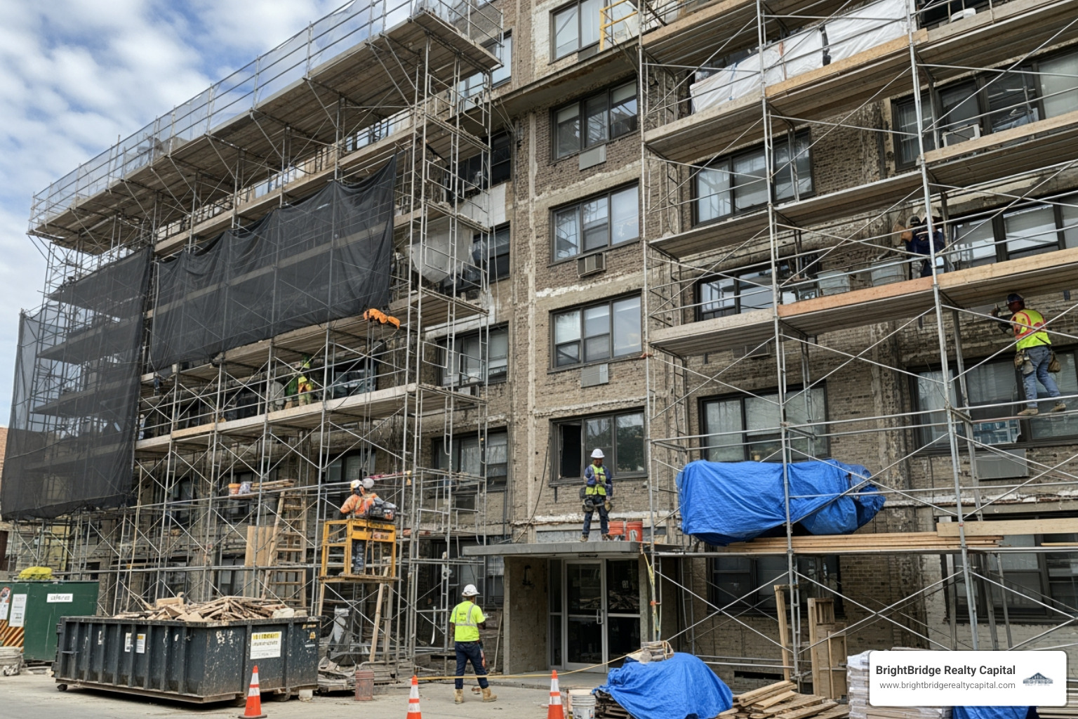 multi-family property undergoing renovation - multi family hard money