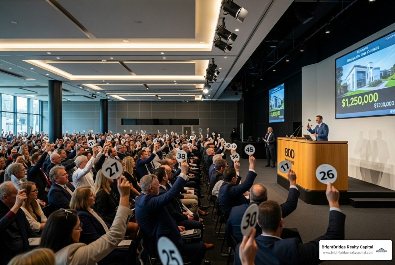 property auction scenario - bridging loans