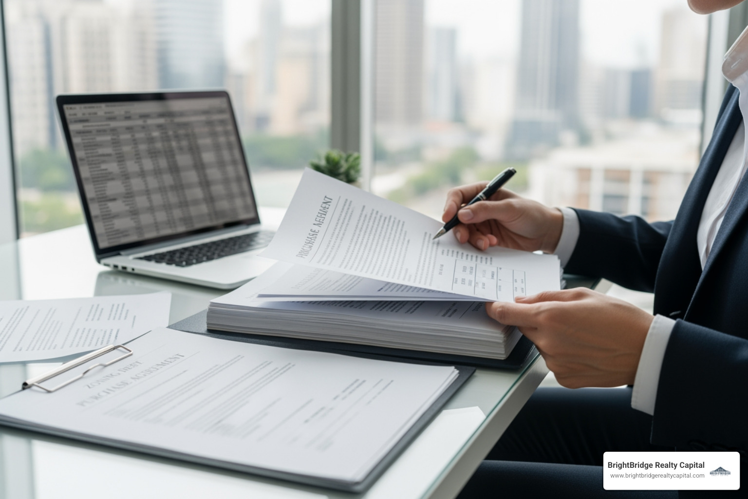 real estate investor reviewing property documents - fix and flip hard money loan requirements