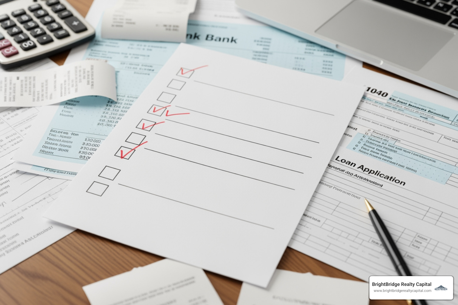 checklist of required mortgage documents - investor friendly mortgage lender