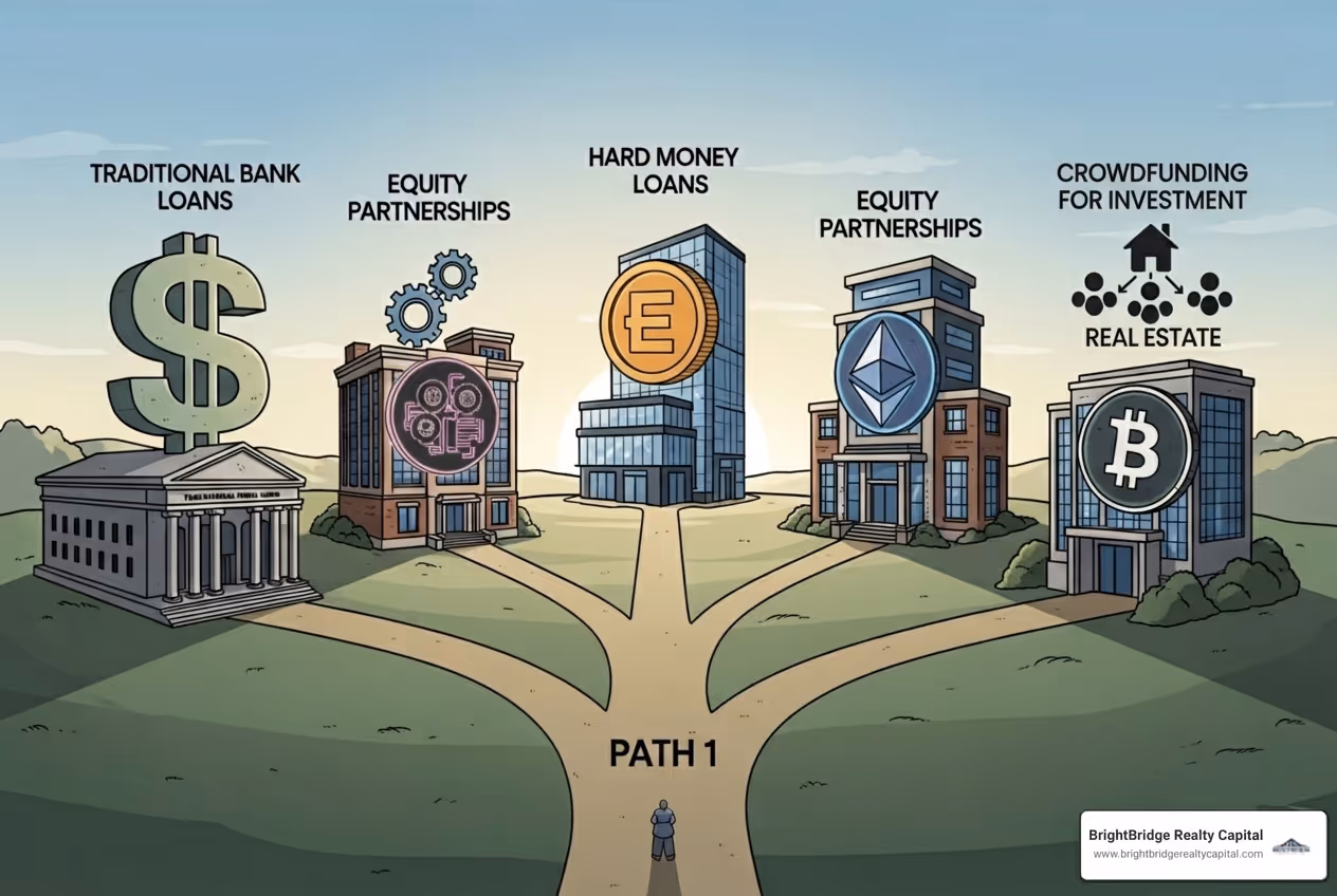Image of a flowchart showing different loan paths for investors - Real estate investor mortgages