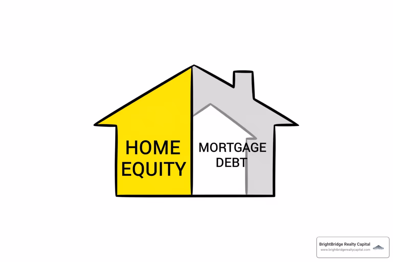 simple equation: Home Value - Mortgage Debt = Home Equity - how does a heloc work