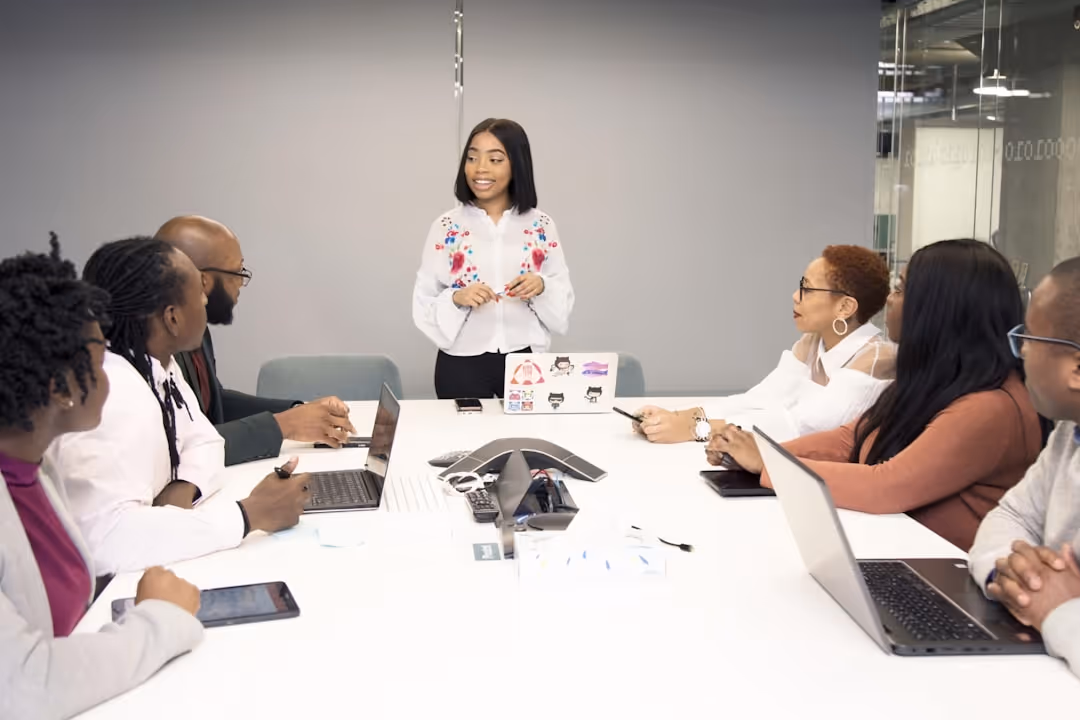 Team of real estate professionals in a meeting - private capital real estate