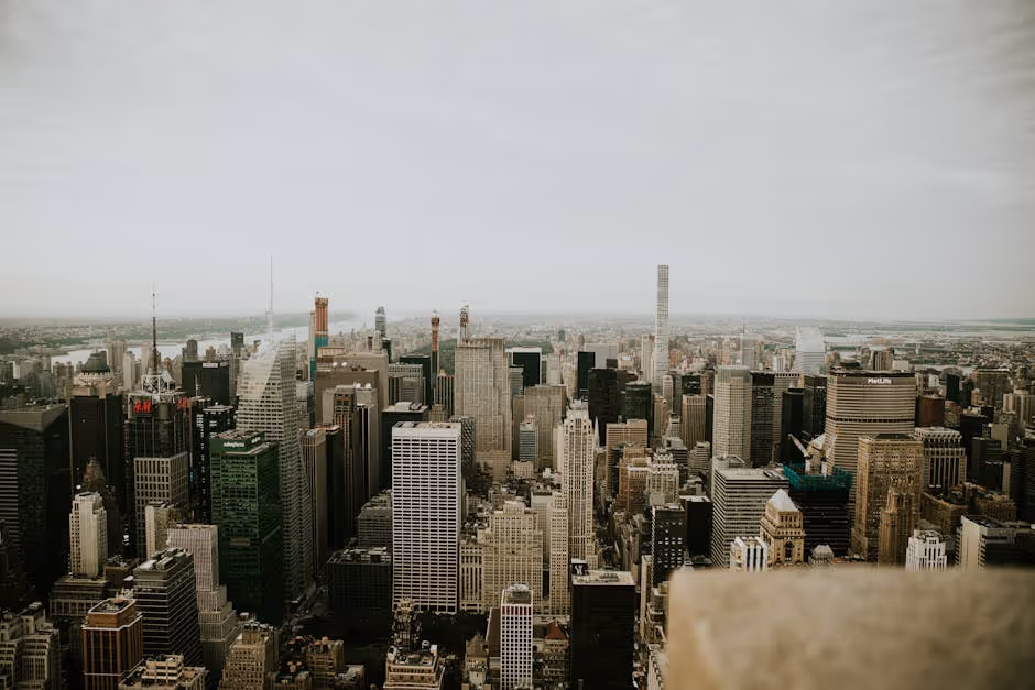 new york city skyline with real estate development - bridge funding New York