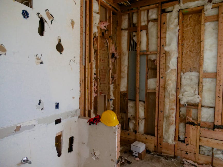 Renovation project in progress showing interior demolition - connecticut construction loans