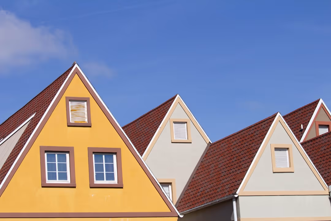 side-by-side rental houses representing portfolio properties - portfolio financing real estate