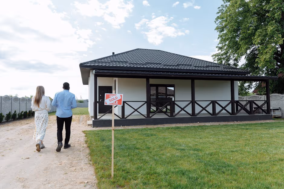 Image of a house with a sold sign - strategic property financing