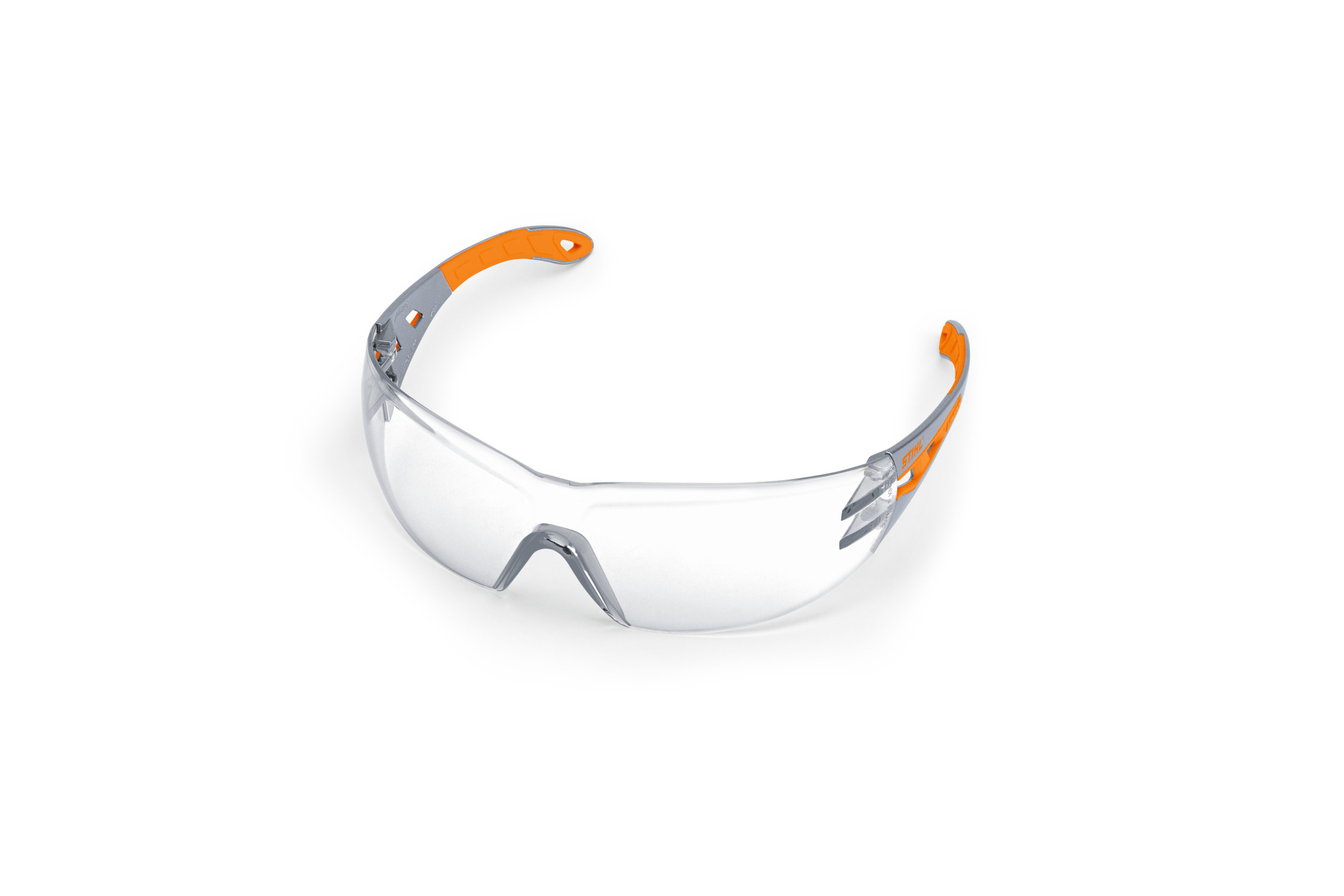 The STIHL DYNAMIC Plus Light Glasses provide eye protection to those using outdoor power equipment.