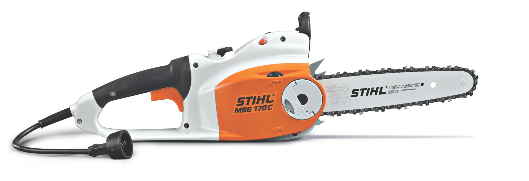 This lightweight electric chainsaw has power to spare for trimming and firewood cutting.