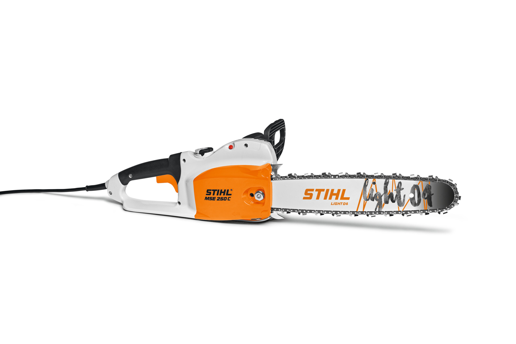 This chainsaw is designed for professional users who do not require a gas chainsaw and have a nearby electrical source.