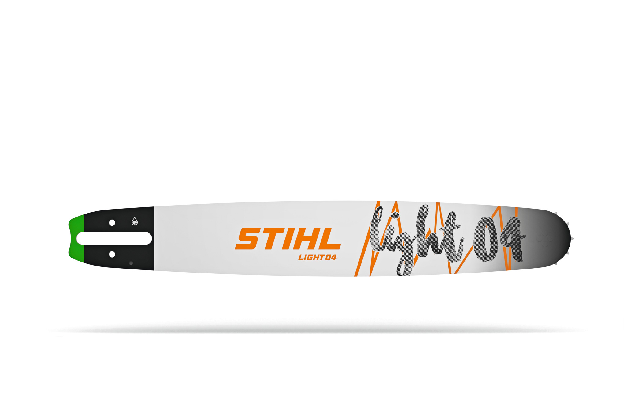 This lightweight guide bar features an updated modern graphic design, the same reduced-kickback design, and legendary STIHL quality.