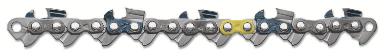 STIHL RAPID™ Super is a reduced vibration saw chain. A cutter and tie strap design reduces vibration levels significantly while still utilizing the aggressive full chisel cutter design.