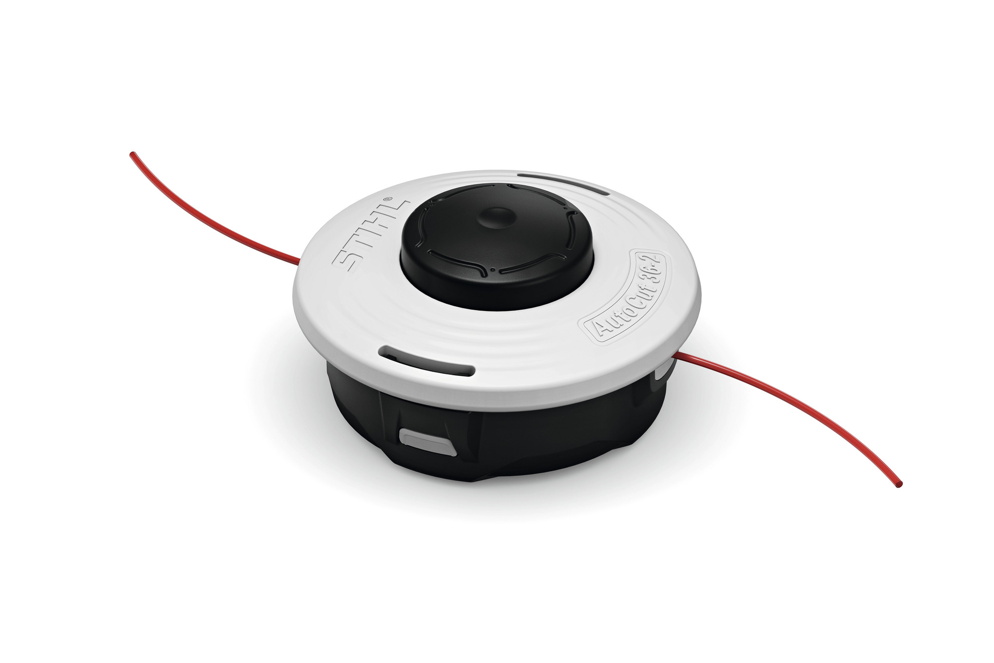 Advance the double or quadruple nylon line by tapping the cutting head against the ground.