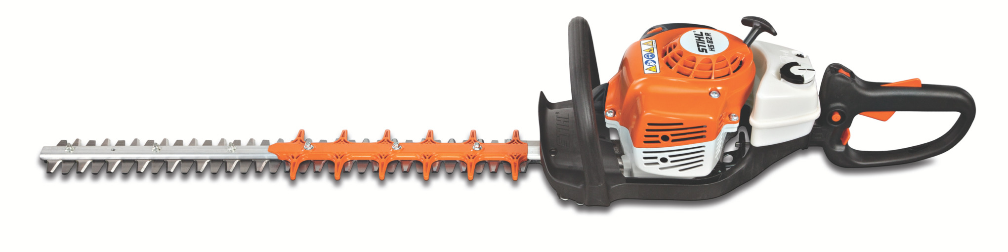 This gas-powered hedge trimmer boasts less weight and greater fuel efficiency, as well as increased blade speed—great for professional performance and precise cutting.