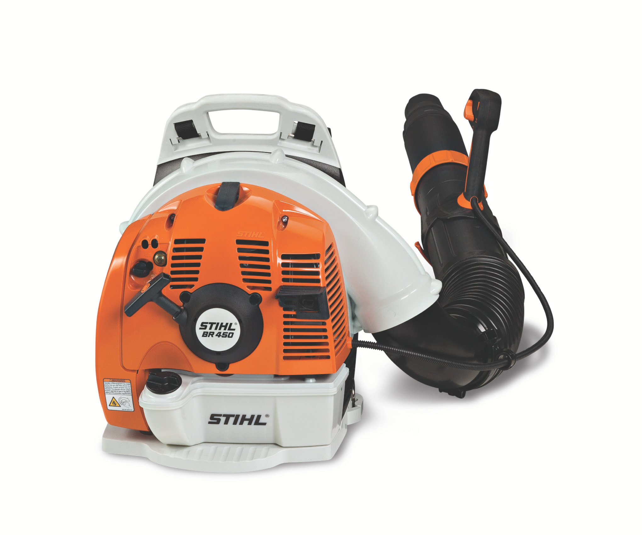 This powerful backpack blower has plenty of force to get the job done quickly.