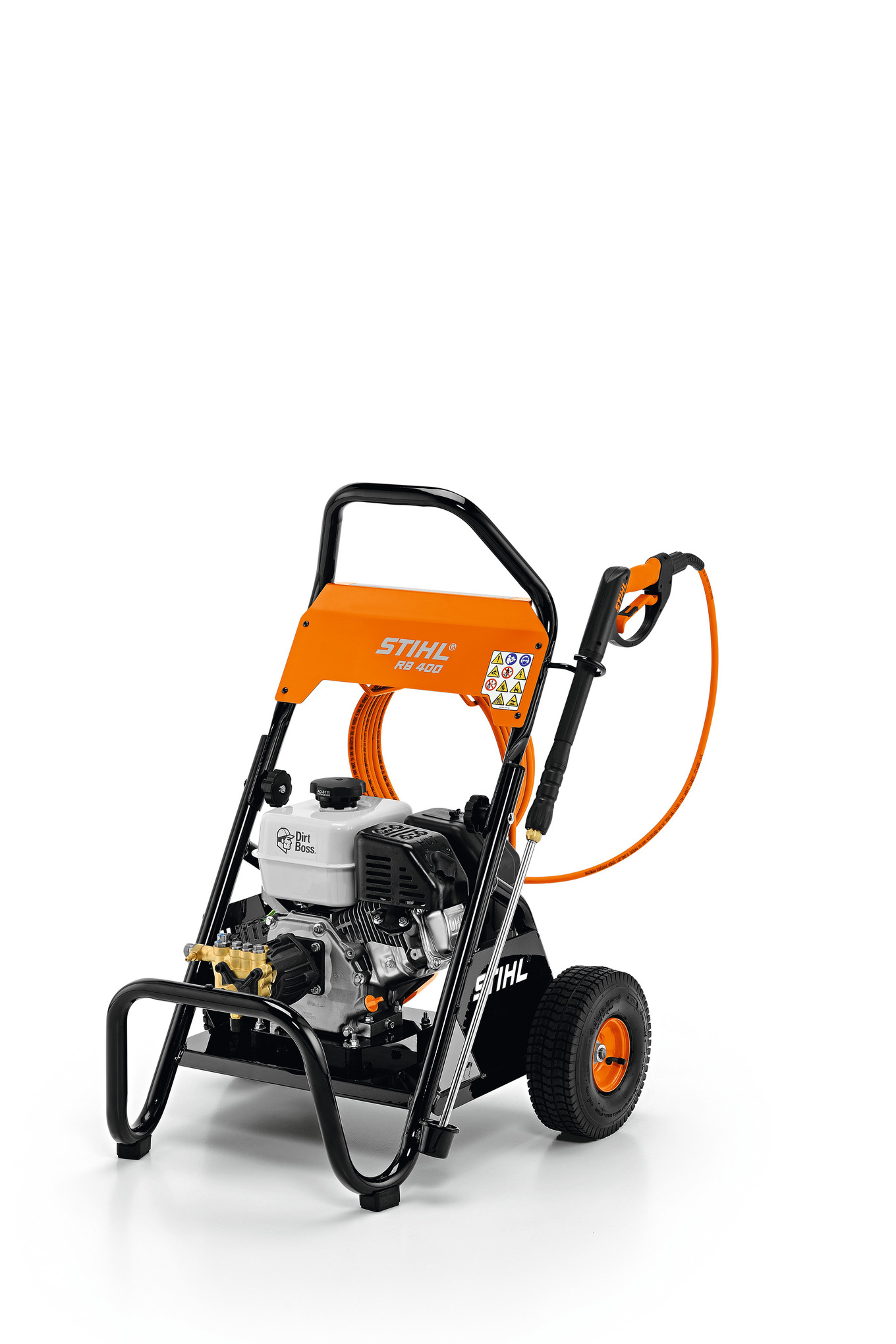 Designed with high-quality, durable components, the DIRT BOSS® is a high-performance and easy-to-use pressure washer for tough cleaning jobs.