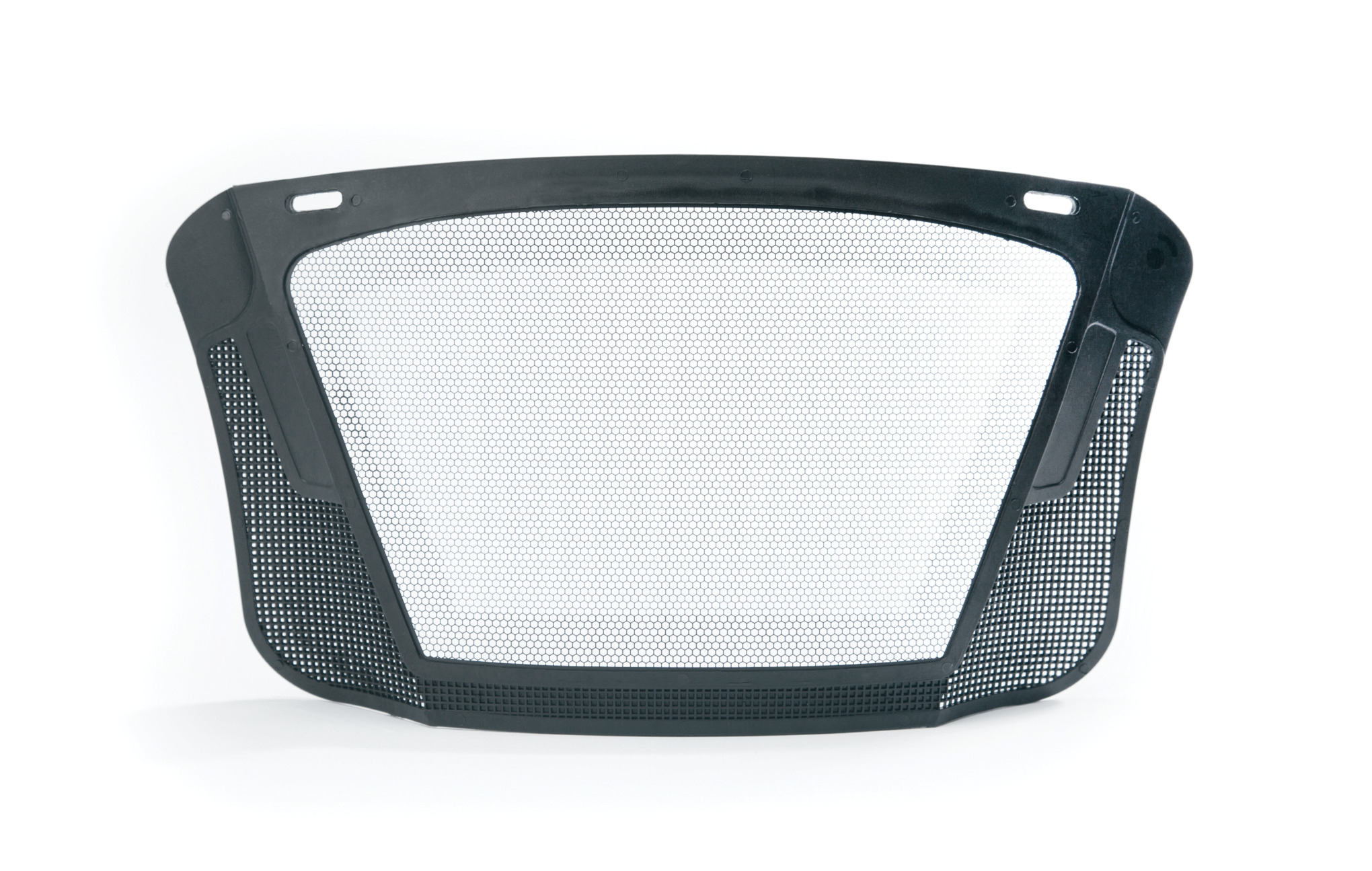 Unique hexagon-shaped mesh designed to provide improved visibility in low-light conditions.