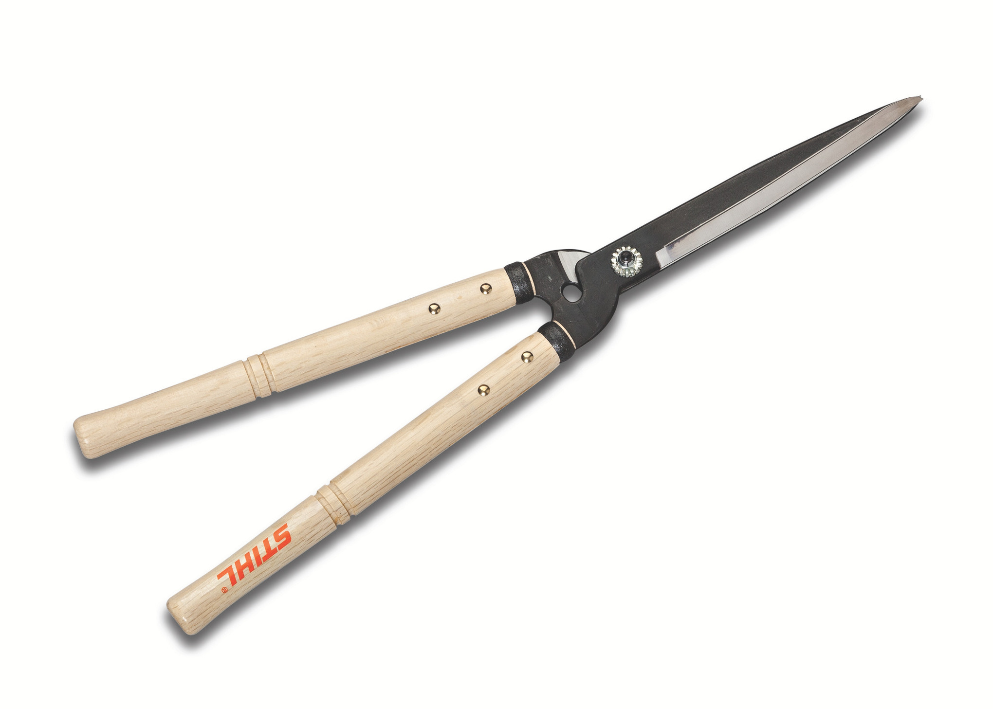 Ultra sharp carbon steel blades and oak wooden handles to get every tough job done.
