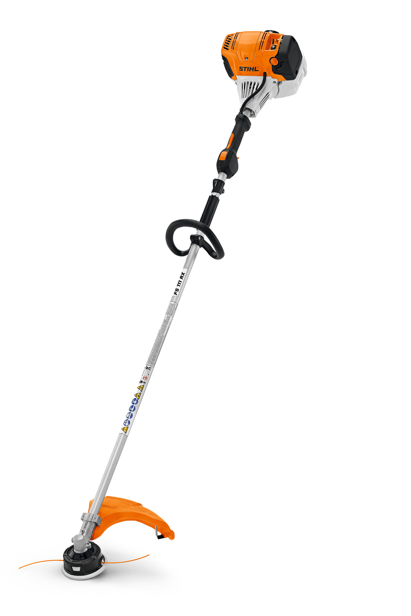 Lightweight with a loop handle, this fuel-efficient trimmer handles tough jobs.