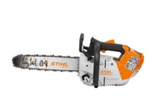 Designed for arborists and tree-care professionals, the MSA 220 TC-O is the most powerful top-handle chainsaw in the STIHL AP Battery System.
