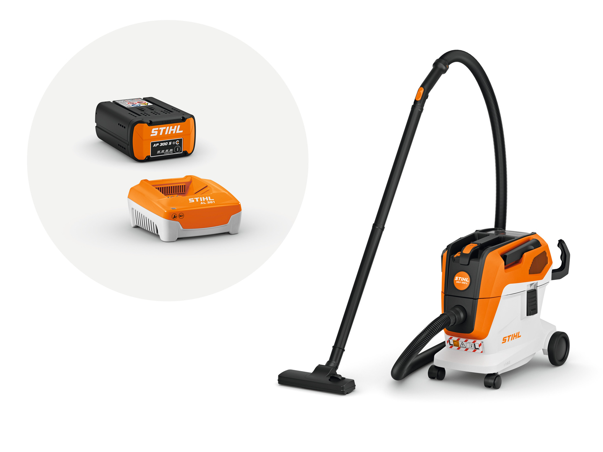 SEA 100 L battery wet/dry vacuum: easy, flexible cleaning for home, hobby and work