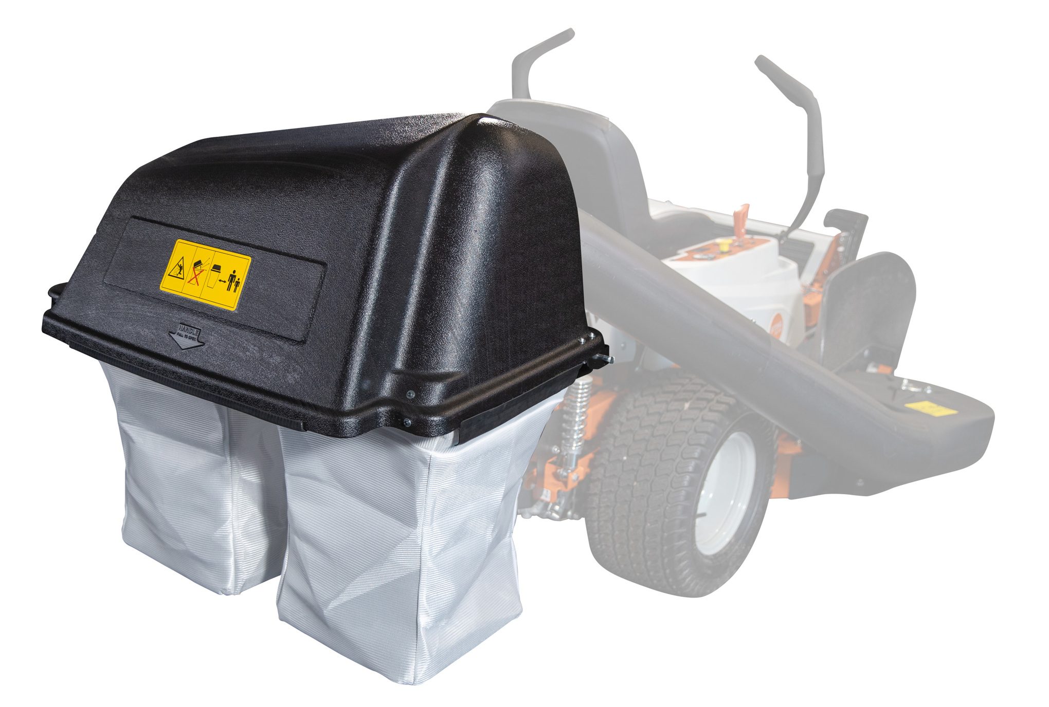 Capture lawn clippings and leaves with STIHL RZ collection systems for zero-turn mowers.