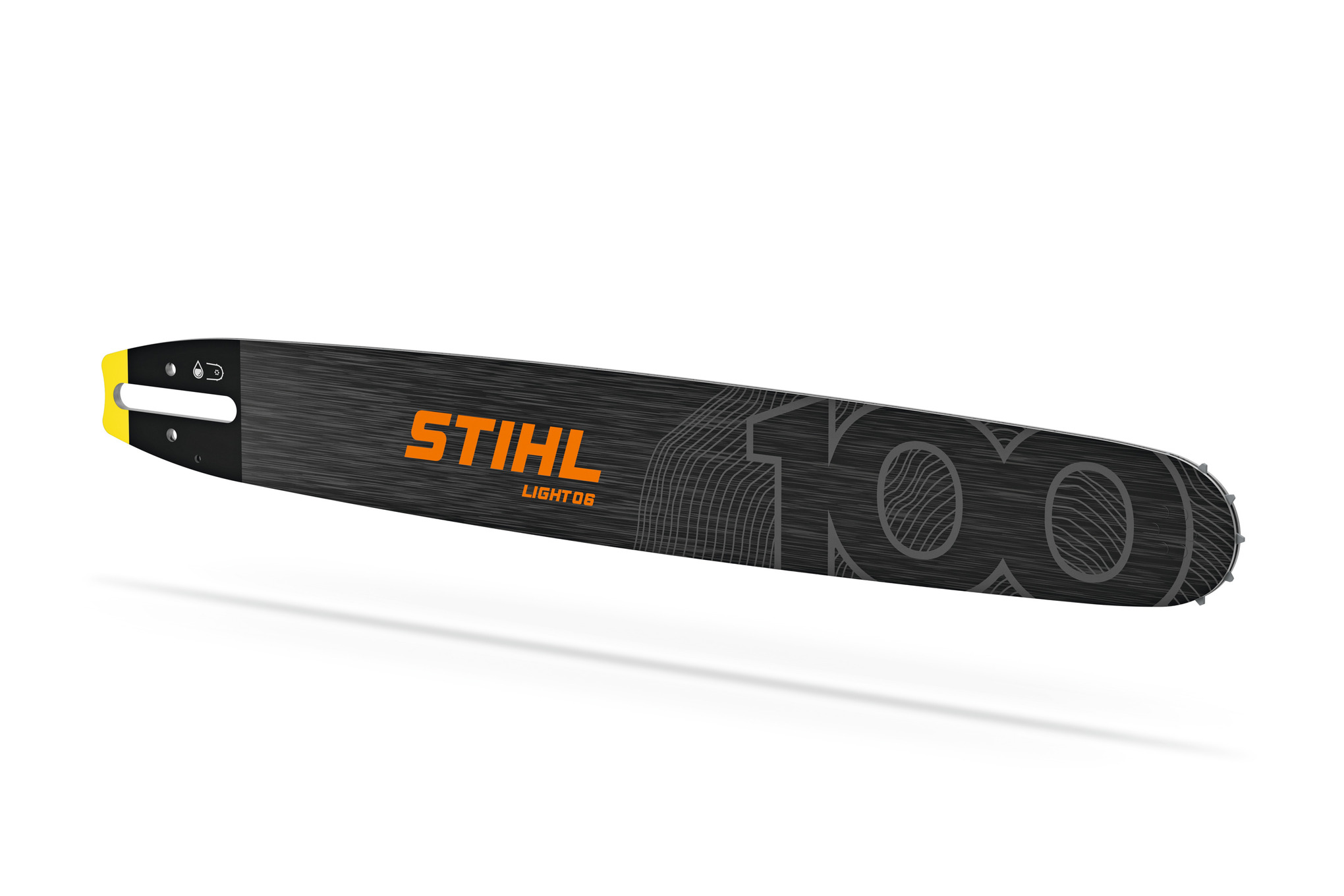 STIHL Light 06, 3/8", .063" guide bar in STIHL 100th anniversary design: All-around guide bar suitable for professional chainsaw users.