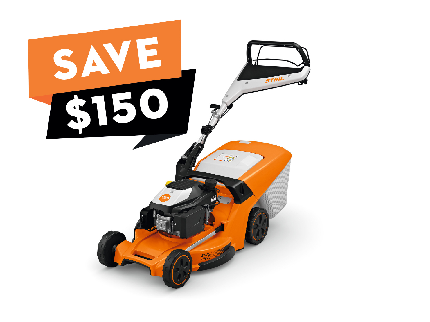 The RM 453 T features mono-comfort handlebar and polymer housing for lightweight durability and ease of operation.
