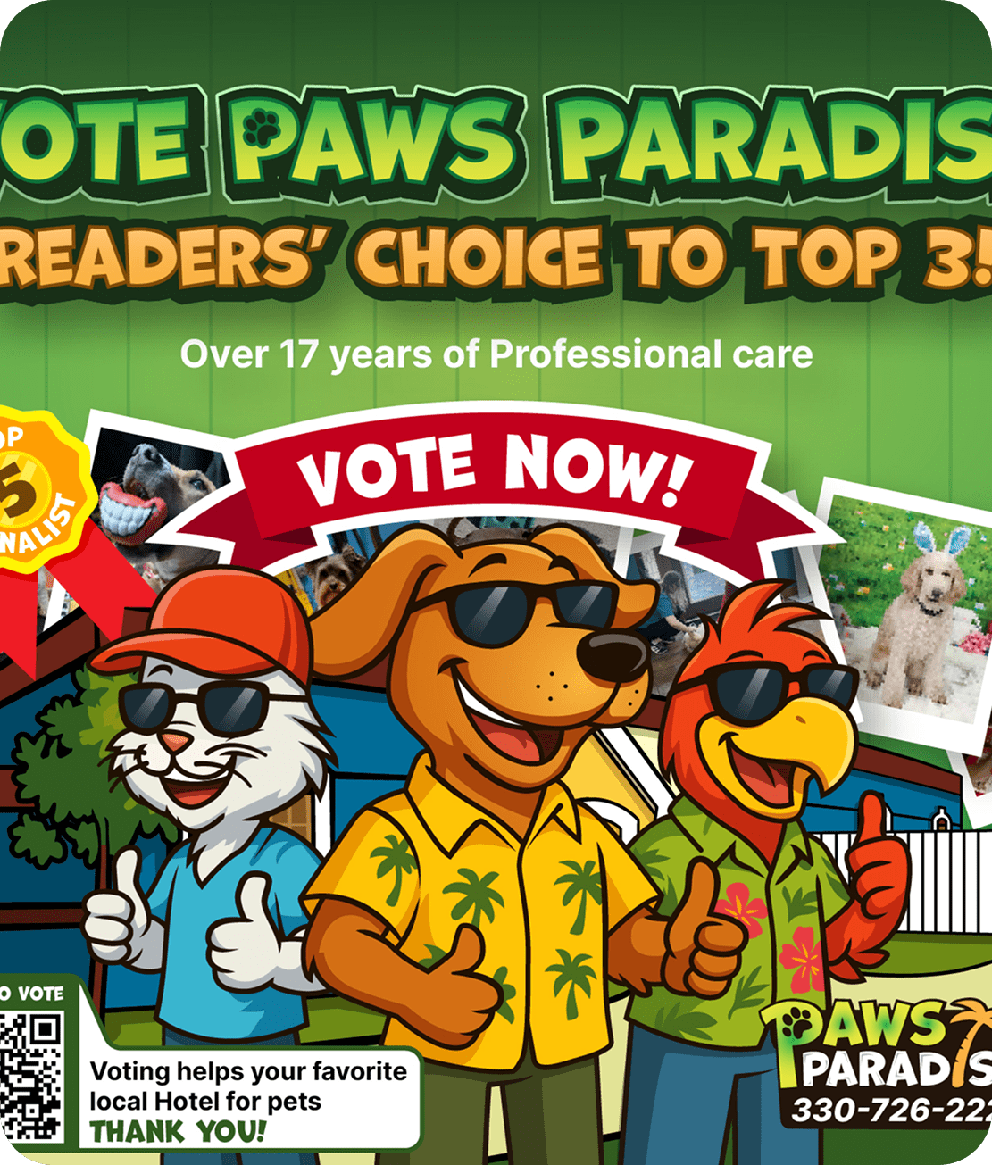 Paws Paradise Social media