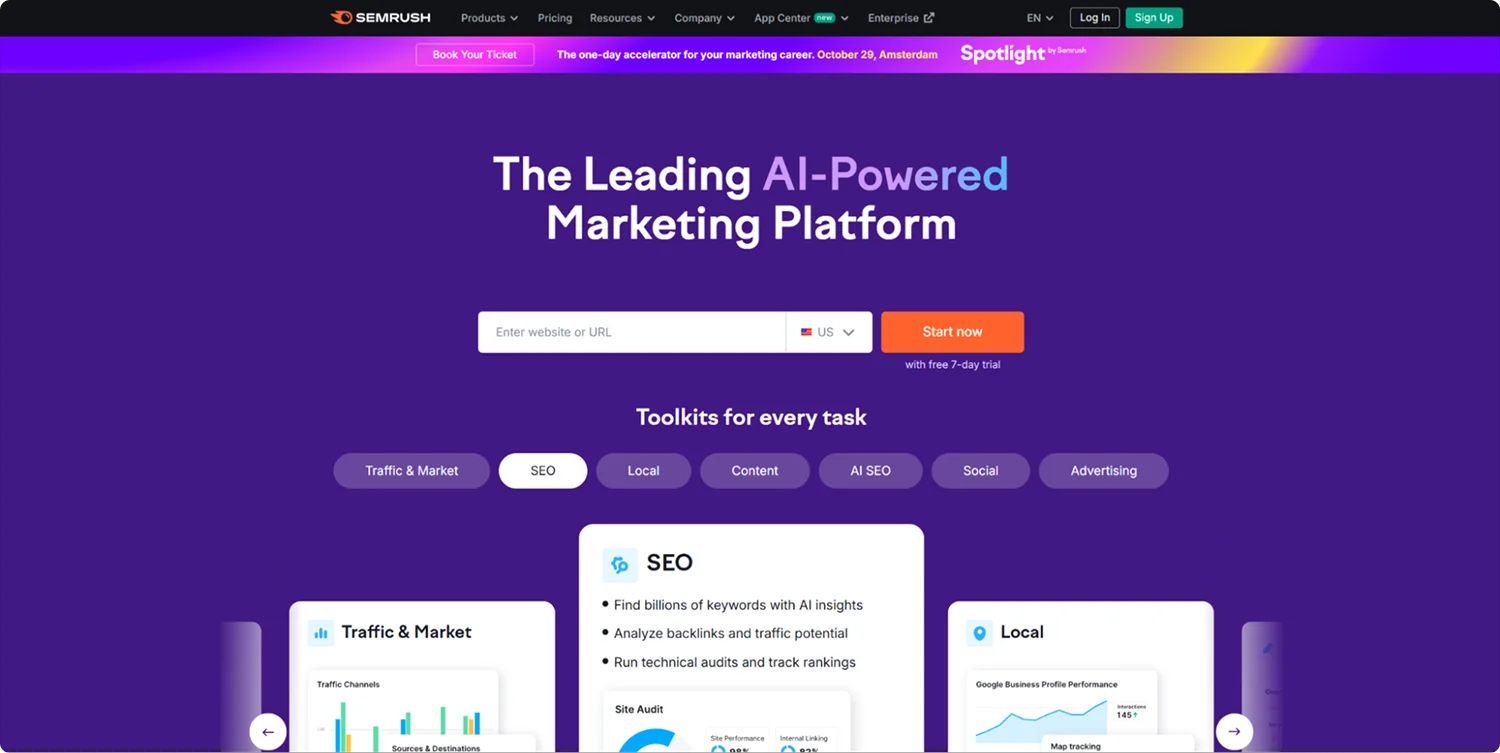 semrush-homepage