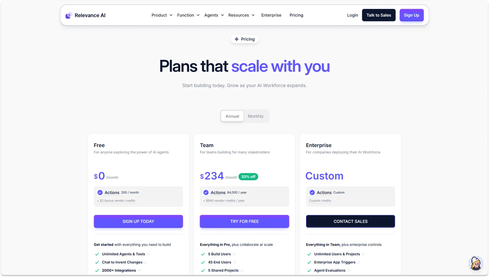 relevance-ai-pricing