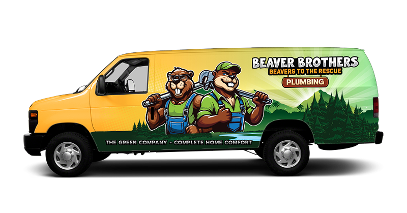 Beaver Brothers Plumbing service truck with company branding