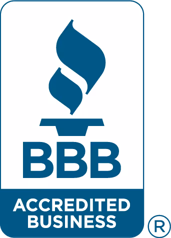 Better Business Bureau (BBB) Accredited Business seal symbolizing Beaver Brothers Plumbing trust and reliability.