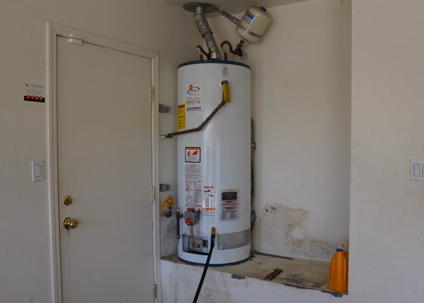 Plumbing job before Beaver Brothers Plumbing service