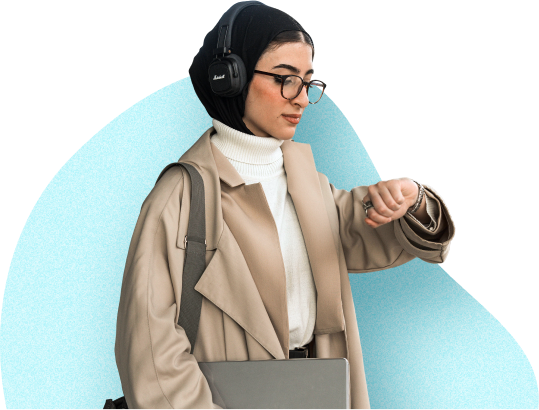 girl-checking-time-teal