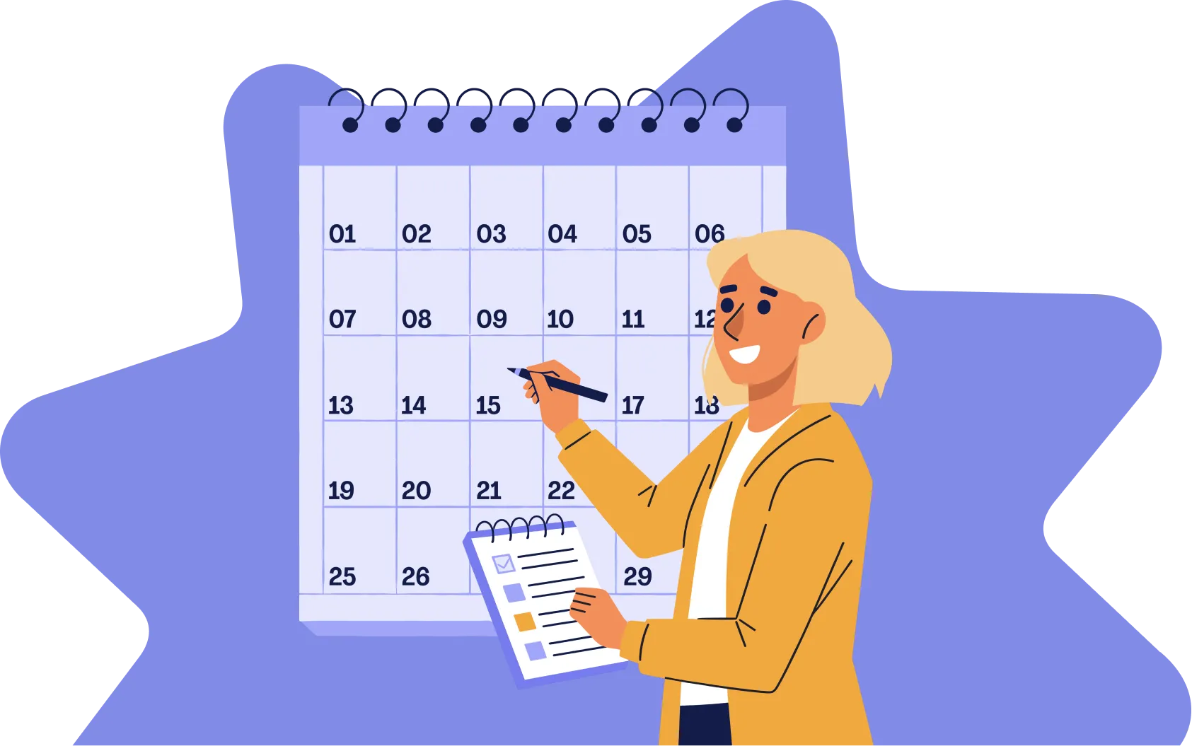 Calendar illustration