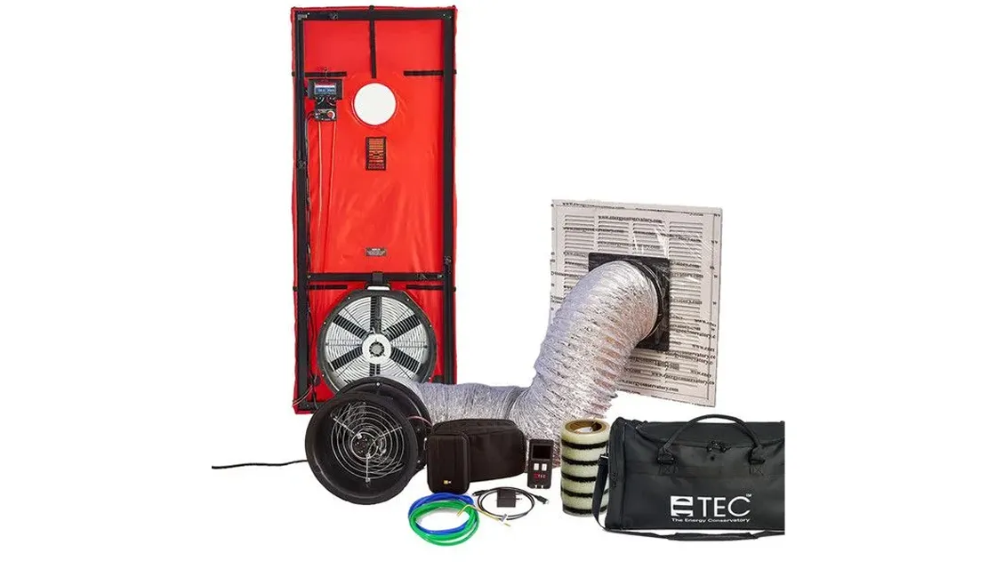 Duct Blaster duct leakage testing equipment