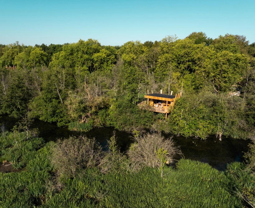 Cabane perchée à côté de Fontainebleau