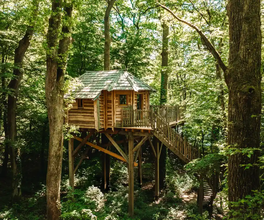Cabane Spa Détente, cabane dans les arbres pour un séjour en amoureux près des Vosges et de la Suisse