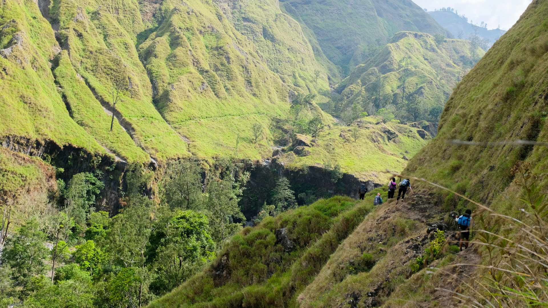 Penimbungan Waterfall Mount Rinjani