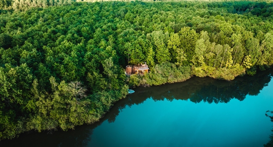 Cabane spa sur l'eau - Domaine de la Réserve