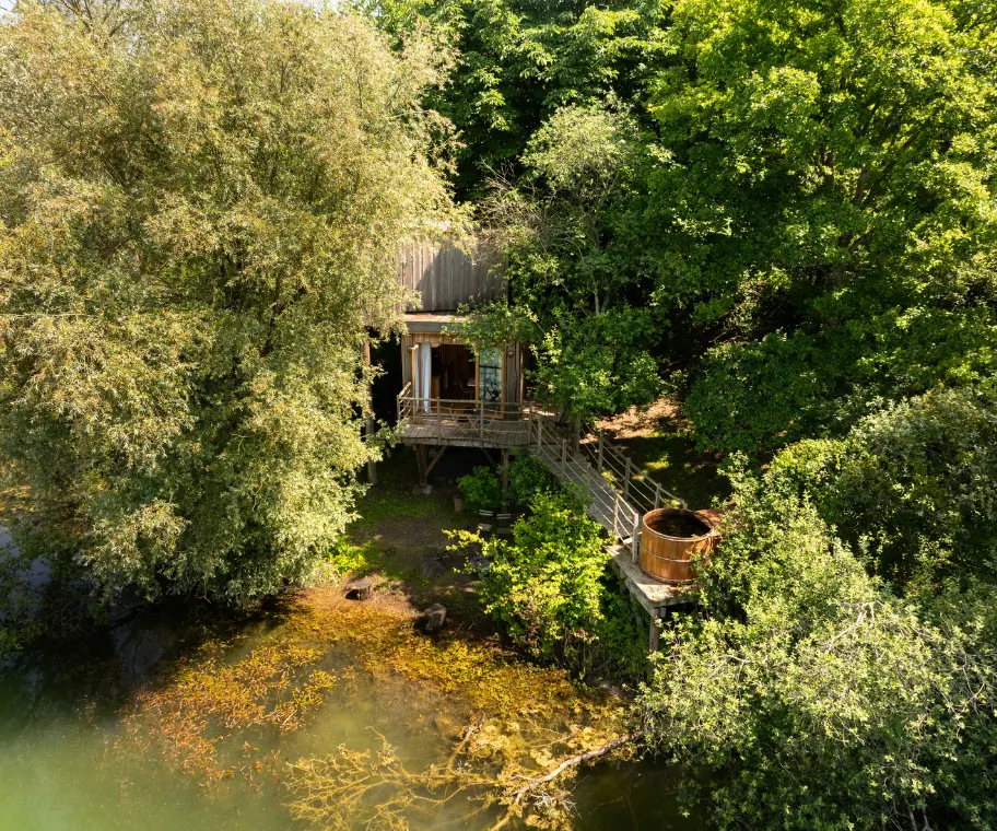 Cabane Spa Grand Horizon Cabanes de La Reserve