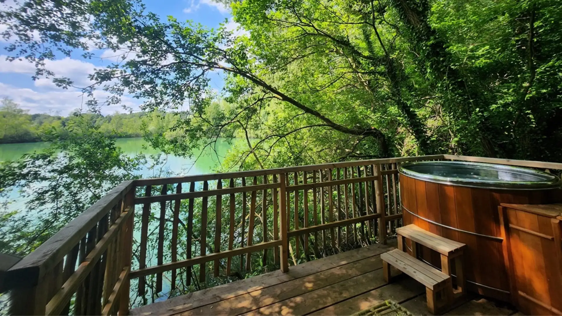 Cabane Spa Reflets Bleus | Cabanes de la Réserve