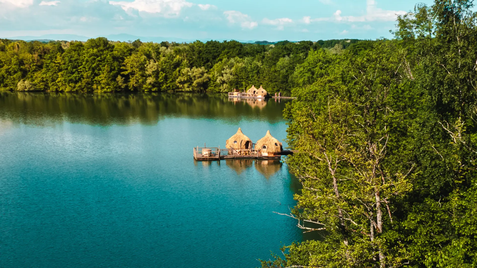 Cabane au milieu de l'eau - Domaine des Grands Lacs