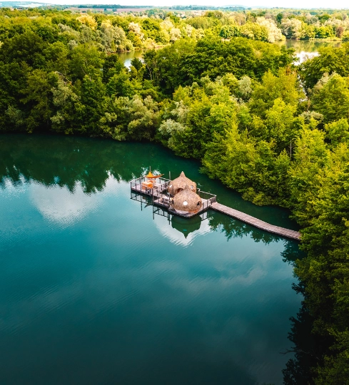 Cabane Spa Robinsons | Cabanes des Grands Lacs | Flottante