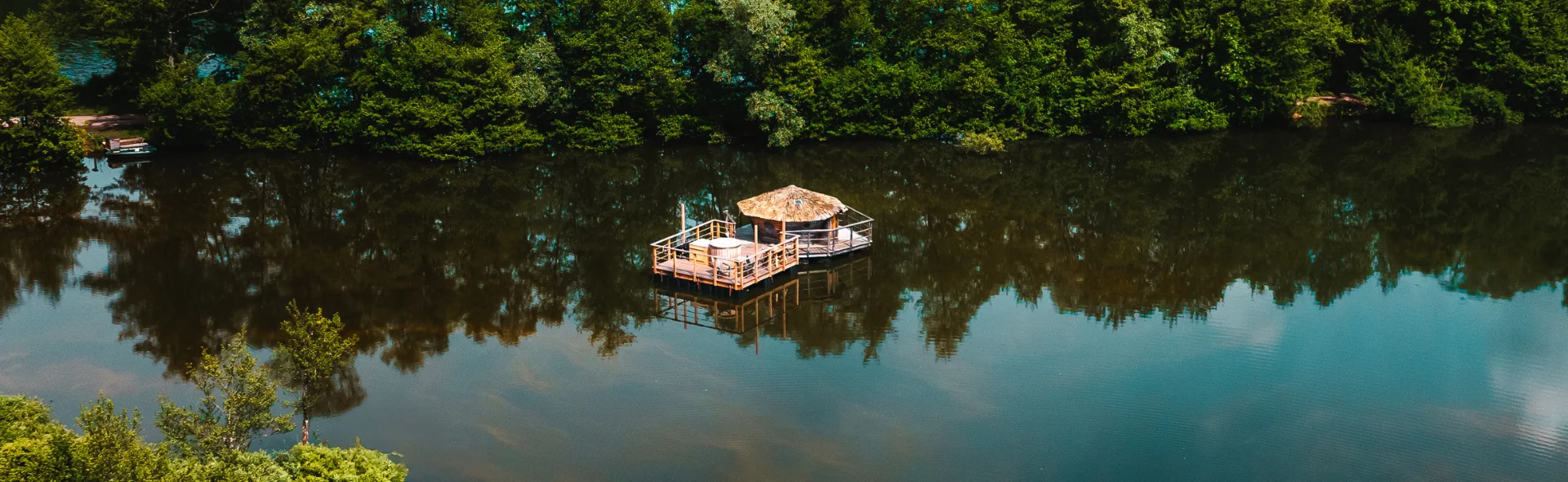 Lagon Spa Cabin | Cabanes des Grands Lacs | Schwimmend für zwei