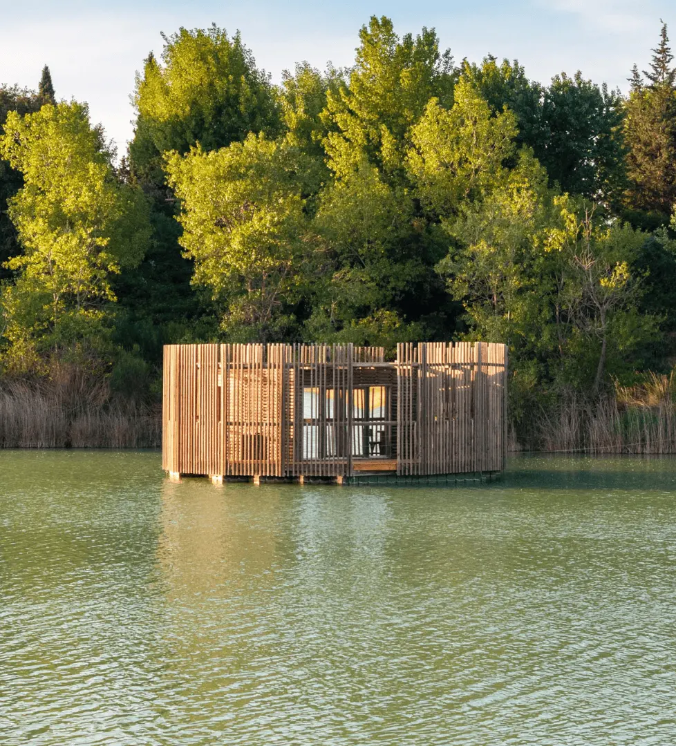 Cabane Nectar | Cabanes des Grands Cépages | Flottante sur l'eau