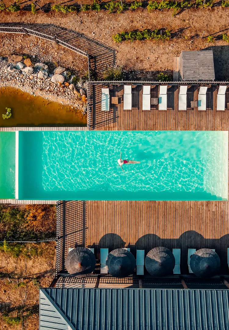Piscine des Cabanes des Grands Cépages - Sorgues, Vaucluse