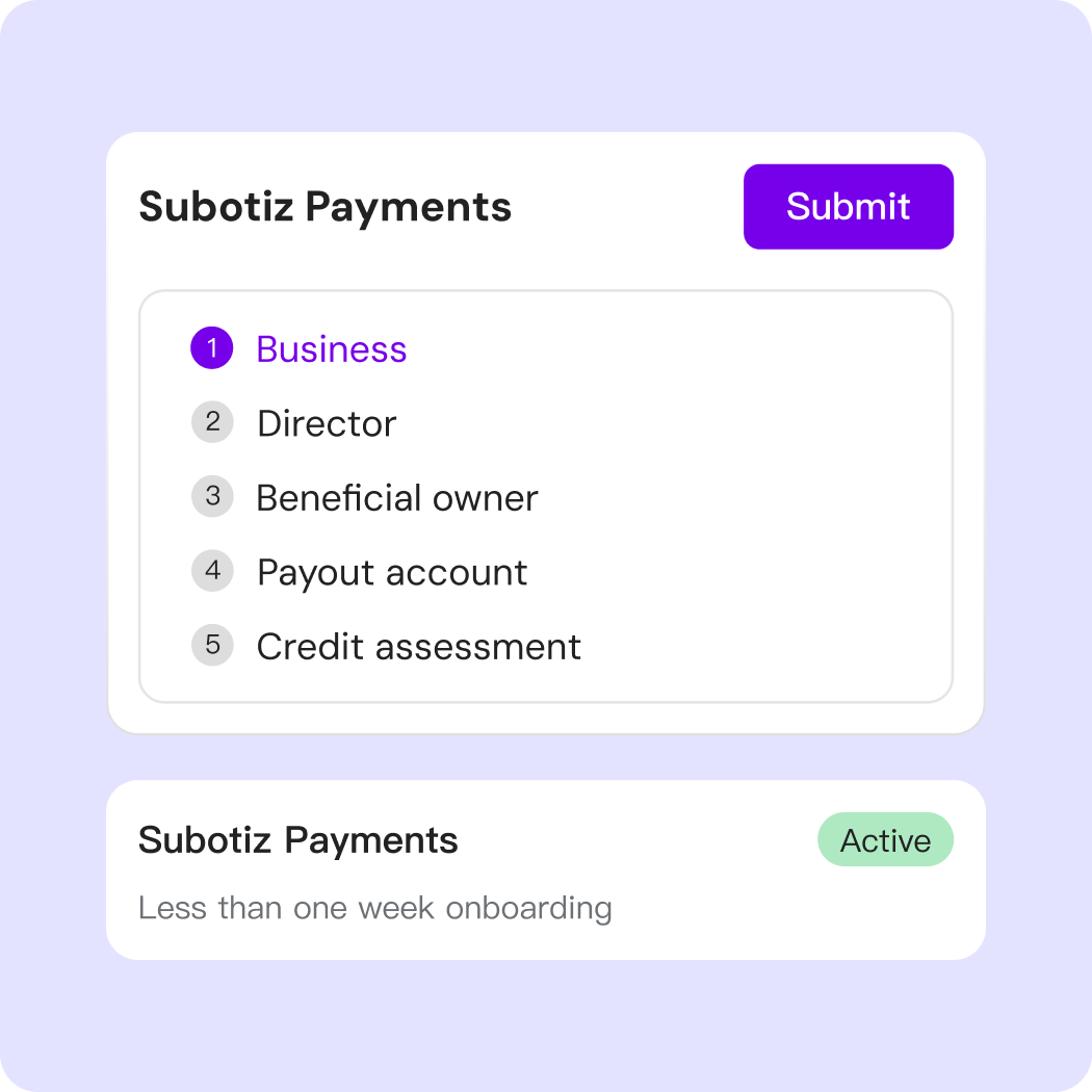 Less than one week onboarding