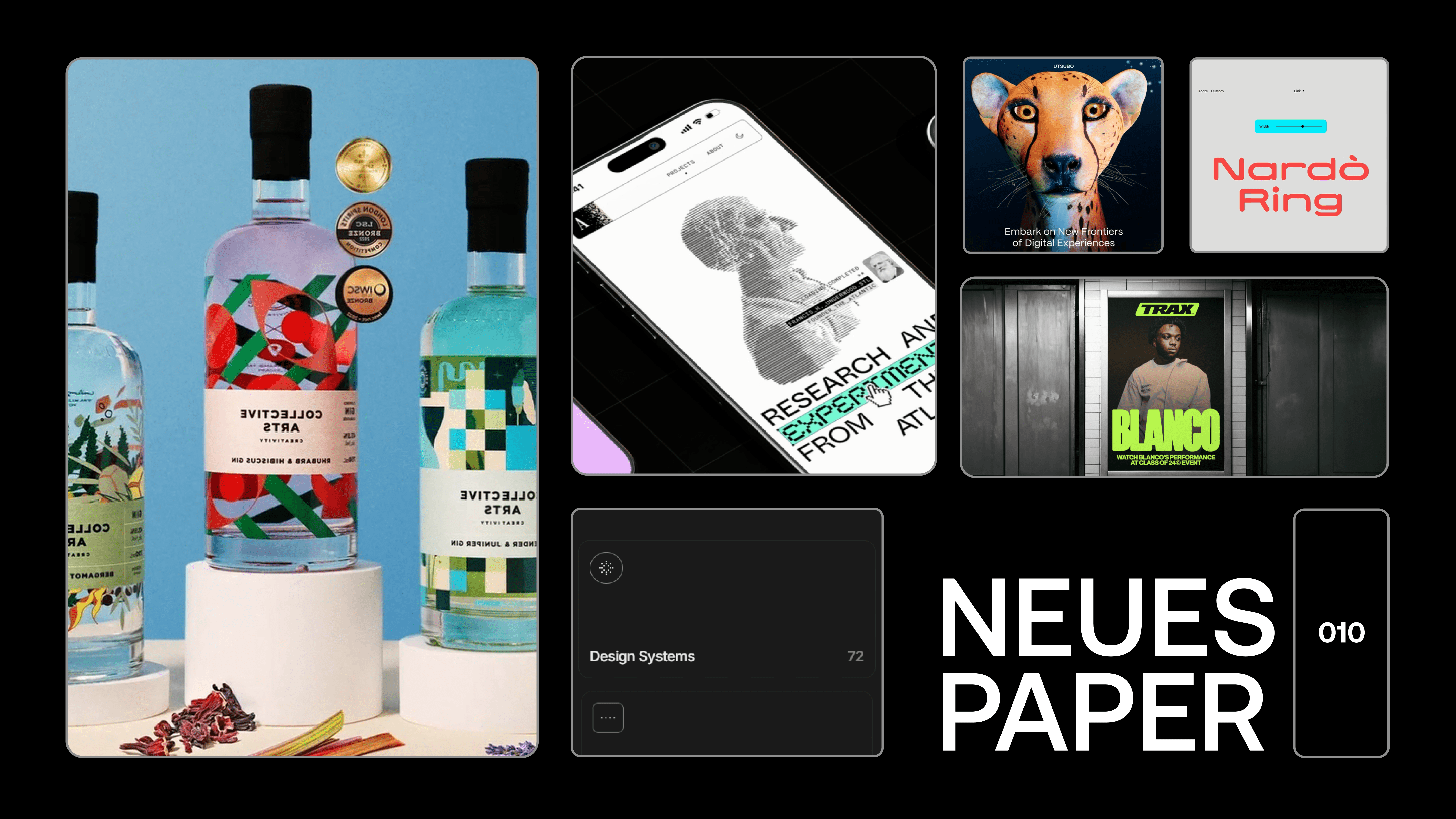 neuespaper: bold branding with sharp typography